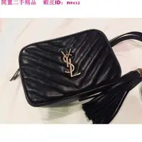 在飛比找蝦皮購物優惠-閒置二手 SAINT LAURENT YSL 女士真皮 流蘇