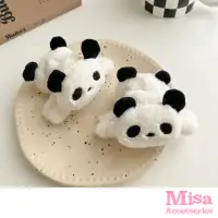 在飛比找momo購物網優惠-【MISA】韓國設計可愛小熊貓造型抓夾 馬尾夾 髮夾(小熊貓