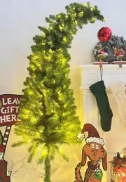 5 Ft Pre-lit Christmas Tree with Metal Stand - Xmas Tree with Warm White Lights