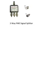 Mobile Phone Signal Cable Splitter 3-way with FME Connectors, Telstra, Optus