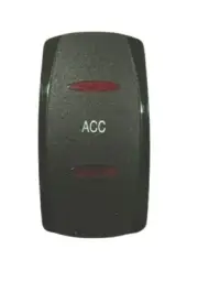 Carling Dual Red Lighted "ACC" Rocker Switch Cover