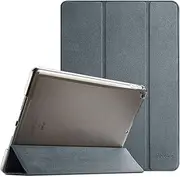 ProCase iPad 10.2 Case 9th Gen 2021/ iPad 8th Gen 2020/ 7th Gen 2019, Slim Stand Hard Back Shell Protective Smart Cover Case for 10.2 Inch iPad 9/8/7 -Matte Grey
