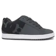 DC Shoes Men's Court Graffik Leather Low Top Sneaker Shoes DK Gray/Black/Whit...