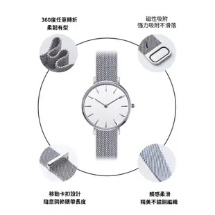 【米蘭尼斯】ASUS VivoWatch BP (HC-A04) 寬度20mm 磁吸 不鏽鋼 金屬 錶帶