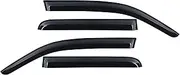 Window Visor Weathershield Wind Rain Deflectors Compatible for Vw Amarok 2020 2021 2022 2023 Volkswagen Amarok V6 4X4 Car Stying 4PCS Black