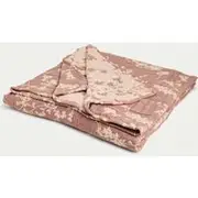 M&S Collection Pure Cotton Gauze Cherry Blossom Bedspread - Pink Mix