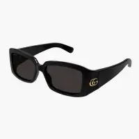 在飛比找momo購物網優惠-【GUCCI 古馳】膠框太陽眼鏡(GG1403SK-001)