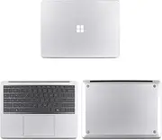 IMMOENUC Sticker Skin Decal for 2024 Microsoft Surface Laptop (7th Edition) 13.8 inch Model 2036 Laptop Full Body ADC Three Sided Wrap Anti-Scratch Vinyl Protective Cover Abrasion Resistant (Silver)