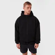 [Rec Gen] REC GEN - Mass Fleece Zip Hood Black