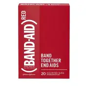 Band-Aid Brand Adhesive Bandages Featuring (Red), Wound Care Protection of Minor