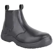 Titan Safety Dealer Boots Mens Ladies Chelsea Steel Toe Slip On Pull Loop S3 SRC