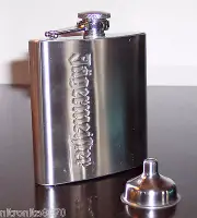 JAGERMEISTER STAINLESS STEEL FLASK AND FUNNEL BRAND NEW