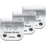 3PCS 7FC Blades for Dog Grooming Blades Compatible with Andis,Oster A5,Wahl k...