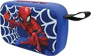 LEXIBOOK BT018SP Marvel Spider-Man-Portable Bluetooth Speaker, Wireless, FM Radio, USB, SD Card, Rechargeable Battery, Blue/Red