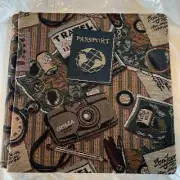 New 12” by 12” Creative Memories Passport Tapestry Fabric Scrapbook Album