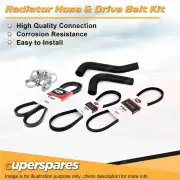 Radiator Hose + Gates Drive Belt Kit for Nissan Navara D21 2.5L SD25 1985-1987