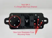 Ford Ranger PX1 - Midi Fuse Holder Battery Bracket MK II - Dual Battery RedArc