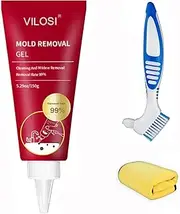 VILOSI Black Stain Remover Gel, 150ml Household Washing Machine Cleaning Gel With Removes Black Stains Best For Tile Grout, Refrigerator Strips, Wall Tile Grouting Gap, Kitchen Sink, Showers