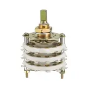 6P5T 6 Pole 5 Throw 3 Deck Band Channel Rotary Switch Selector