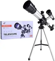 Telescope for Kids Beginners Adults,50mm Aperture 360mm AZ Mount Astronomical Refracting Telescope,with Tripod & 5x24 Finder Scope,