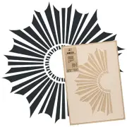 Reusable PLASTIC STENCIL Template // 43x64cm or 59x95cm // SUNNY CIRCLE