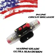 CAR STEREO AUDIO 12V CIRCUIT BREAKER FUSE INLINE FITS 4 8 GAUGE WIRE 20 AMP