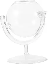 Globe Cocktail Glass Creative Martini Glasses Whiskey Glasses Balls Sphere Shape Glasses with Stand Crystal Drinking Goblet Decorative Dinkware for Night Bar Party Transparent