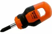 4x Bahco PHILLIPS SCREWDRIVER PH2 Stubby Type, For Working In Confined Spaces