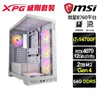 在飛比找momo購物網優惠-【微星平台】i7二十核GeForce RTX 4070{白光