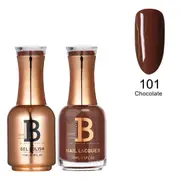 Billionaire Gel Polish UV LED & Nail Lacquer Duo 101 Chocolate 15ml