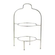 Davis & Waddell Fine Foods Bistro 2-Tier Cake/Dessert Plate Stand 32x50cm Silver