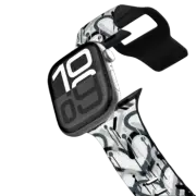 Apple Watch Series 10 (42mm) Impact Band Monochrome Graffiti Hearts by Corey Paige Designs