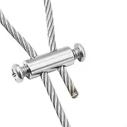 10/120pcs Stainless Steel Wire Rope Cable Clamp Waterproof Metal Copper Fixed Clips Cable Crimp Ring Sling Fastener Accessories(30pcs)