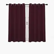 Hyper Cover 3-Layers Blackout Curtains (Burgundy, 132x213 cm) - 100% Eco-Friendly Fabric, Noise Reduction, High-Quality Durable Polyester, Easy Care