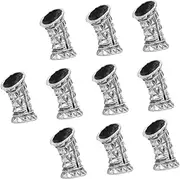10pcs Retro Elbow Dreadlock Hair Decor Diy Jewelry Accessory Headwear Set for Party Fashion Show