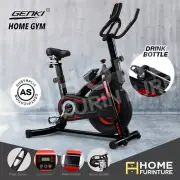Genki Spin Bike Home Gym Adjustable Resistance Exercise Bike Fitness LCD Display