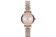 Emporio Armani AR11223 Pink Dial Two Tone Ladies Watch
