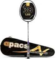 Apacs Finapi 232 (Unstrung, 38 LBS Max Tension) Made in Vietnam | 100% Japanese Graphite | High Modulus | High Power Badminton Racket with Free Full Cover | G1-4 1/4 inches