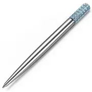 NEW Swarovski Lucent Ballpoint Pen Blue Chrome Plated