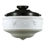 Senator Opal Matt 14&quot; Shade w 12 1/4&quot; Batten Fix Light