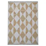 Natural Handwoven Jute Rug-Toulon 1132-Natural/Ivory-160x230cm
