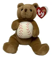 TY Beanie Babies "SHORTSTOP" Baseball Teddy Bear - NEW w/ tags