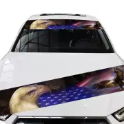 Windshield Banner Top Decal American Flag Graphic Sticker For Car Truck SUV Van (for: Subaru)