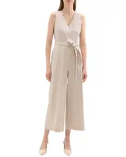 Theory V-Front Crop Jumpsuit
