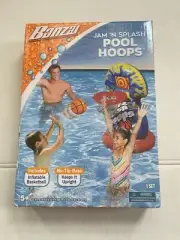 Banzai Jam N Splash Pool Hoops Game Basketball Summer Inflatanle w Ball