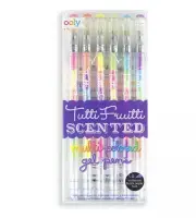 OOLY Tutti Frutti Gel Pens Fruity Scented Pen Set of 6 Stocking Stuffers Art Fun