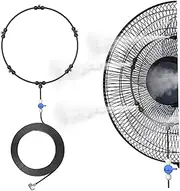 Water Mister, Misting System 16.4Ft Long Misting Fan Kit Water Mister Cooling System with Mist for Fan for Cooling Patio Garden Greenhouse US Plug