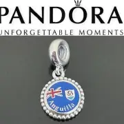 NEW Pandora Anguilla Caribbean Island Exclusive Dangle Flag Moments Charm