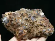 1.15lb Rare Natural Red Calcite Quartz Crystal Cluster Point Mineral Specimen