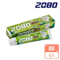 在飛比找momo購物網優惠-【韓國2080】強齒健齦兒童牙膏(蘋果80gX6入)